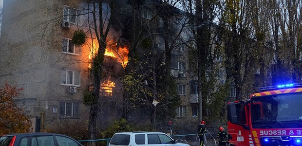 Μαζική πυραυλική επίθεση κατά της Ουκρανίας